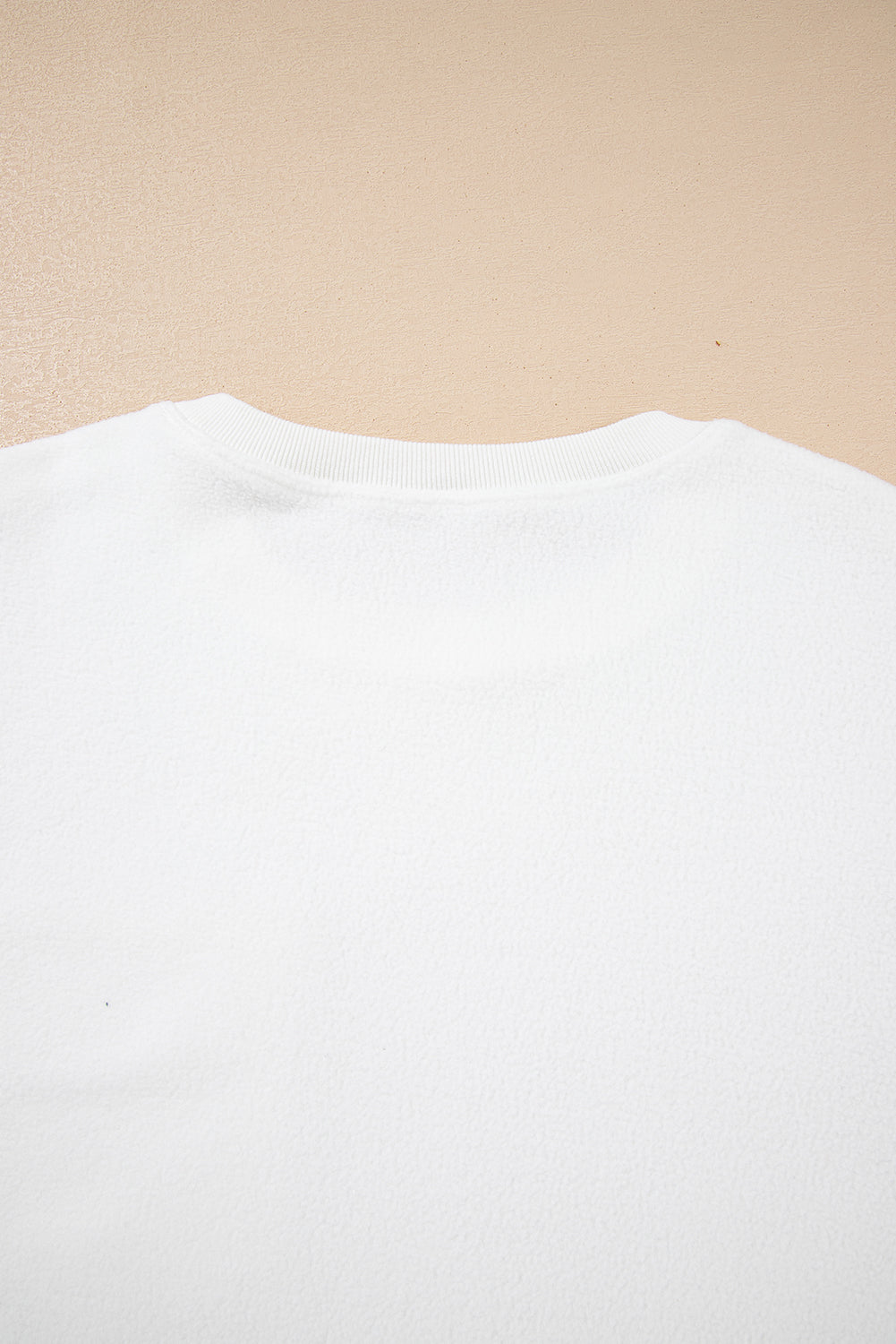 white pullover sweatshirt