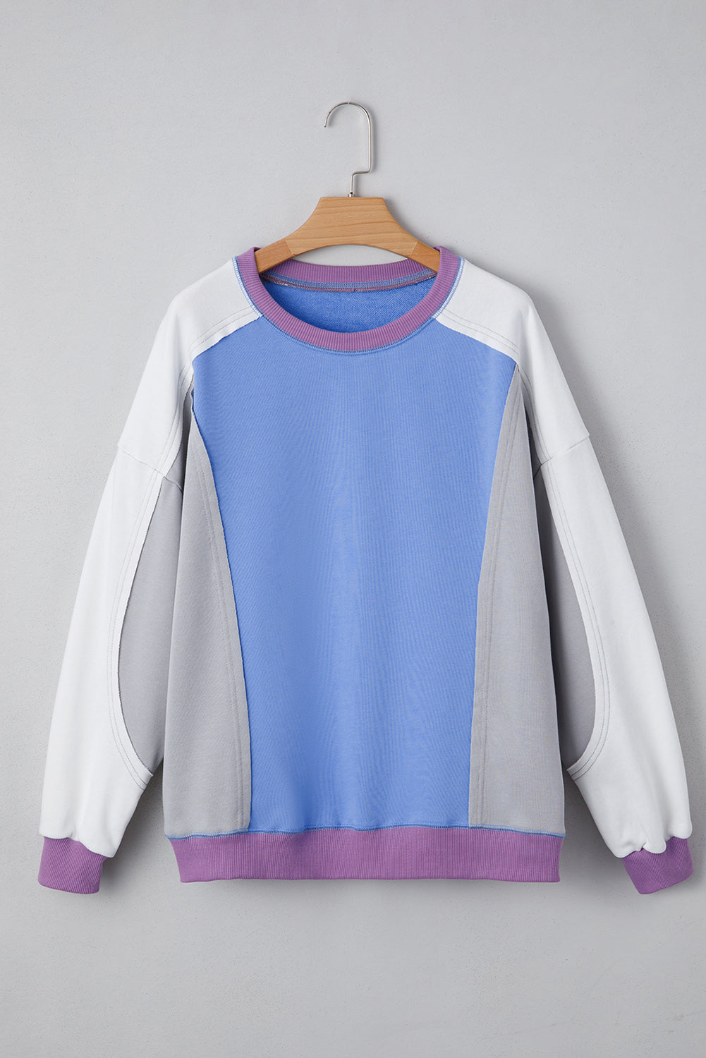 color block sweatshirt
