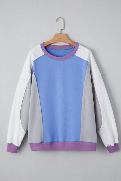 color block sweatshirt