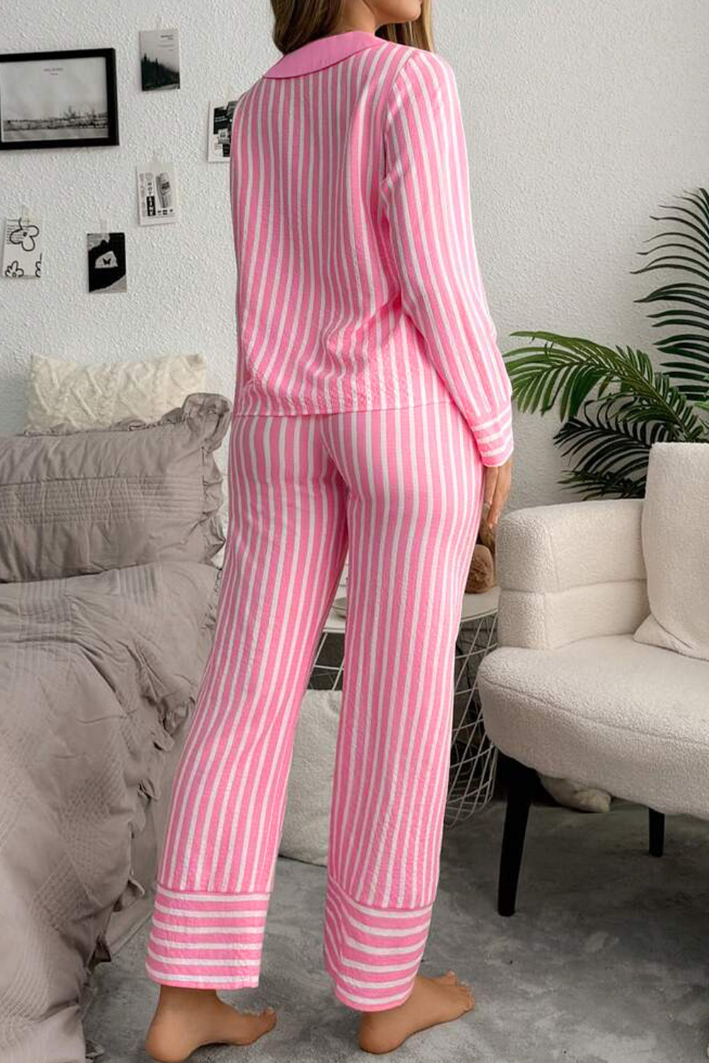 striped pajama set