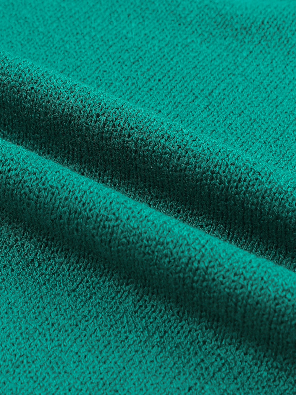 Green Rib Knit Off Shoulder Sweater with Chest Pocket