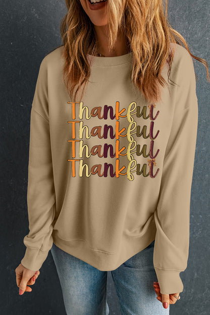 letter graphic sweatshirt