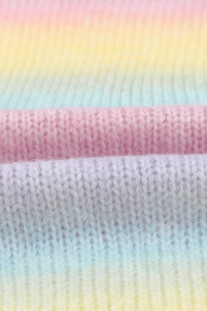 Glowing Multicolour Tie-Dye Oversized Cardigan