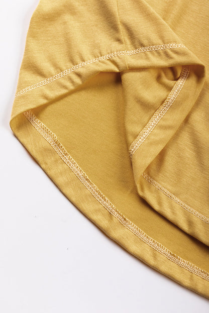 Floral Print Beige Colorblock Balloon Sleeve Top with Exposed Seams