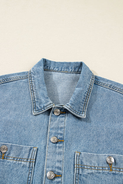 blue denim jacket