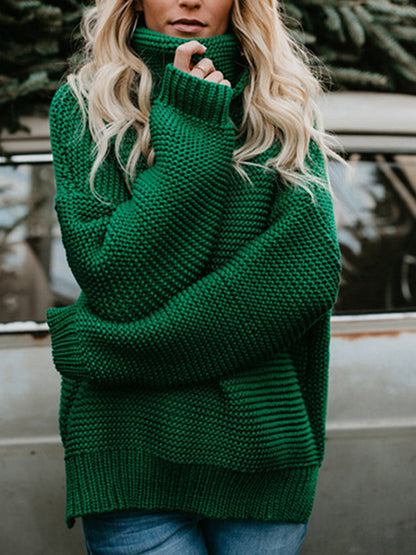 Sweaters - Cozy and Stylish Pullover Long Sleeve Sweater - MsDressly
