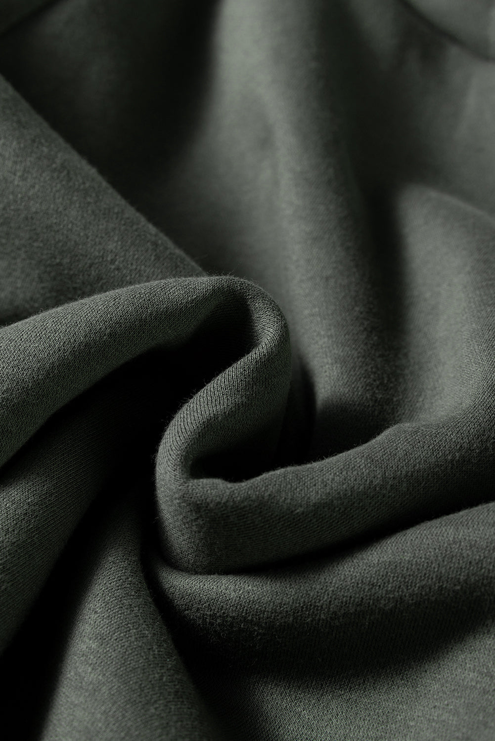 Four Leaf Clover Fleece Lined Adjustable Drawstring Oversize Tunic Hoodie