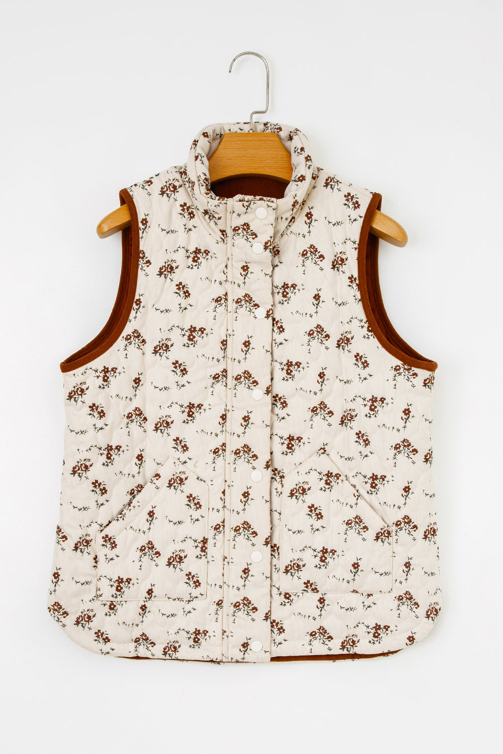 floral print vest