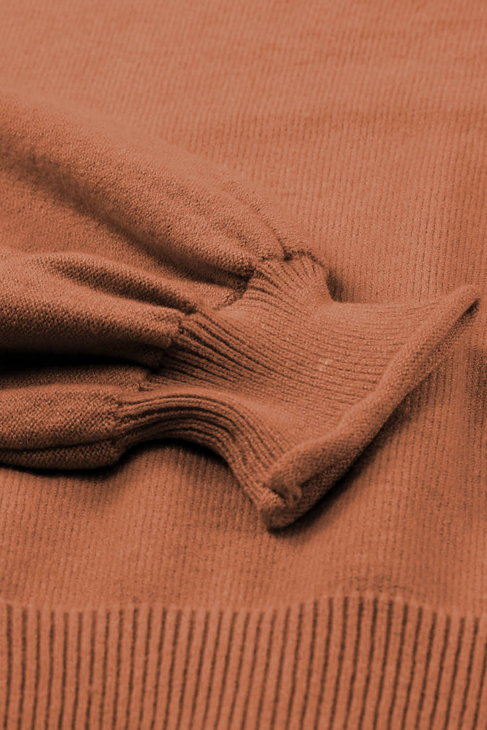 Turtleneck Solid Pullover Long Sleeve Sweater