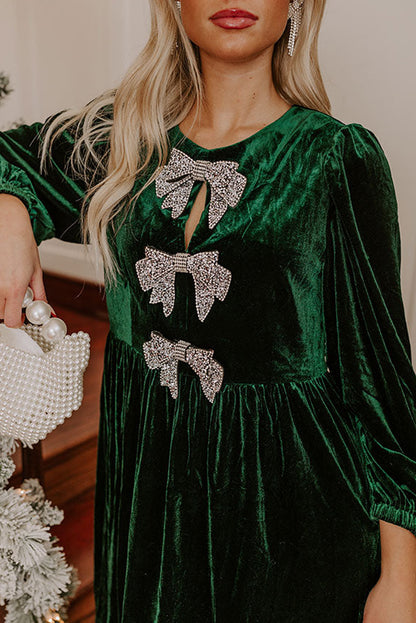 long sleeve mini dress