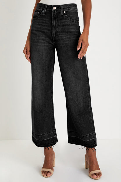 cropped loose jeans