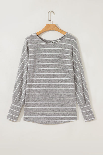 striped pullover top