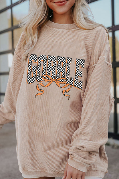 letter graphic sweatshirt