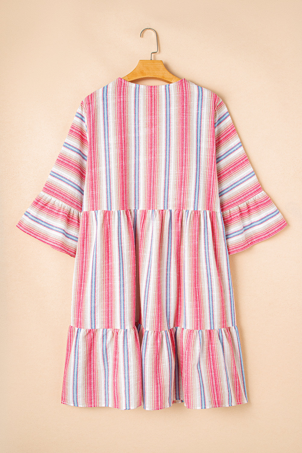 stripe plus size dress