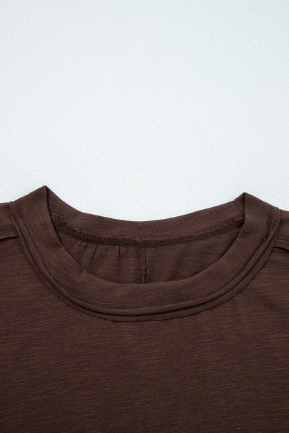 lace patchwork long sleeve top