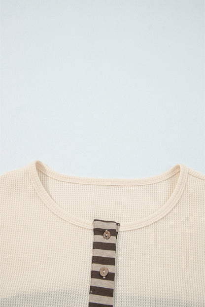 waffle long sleeve top