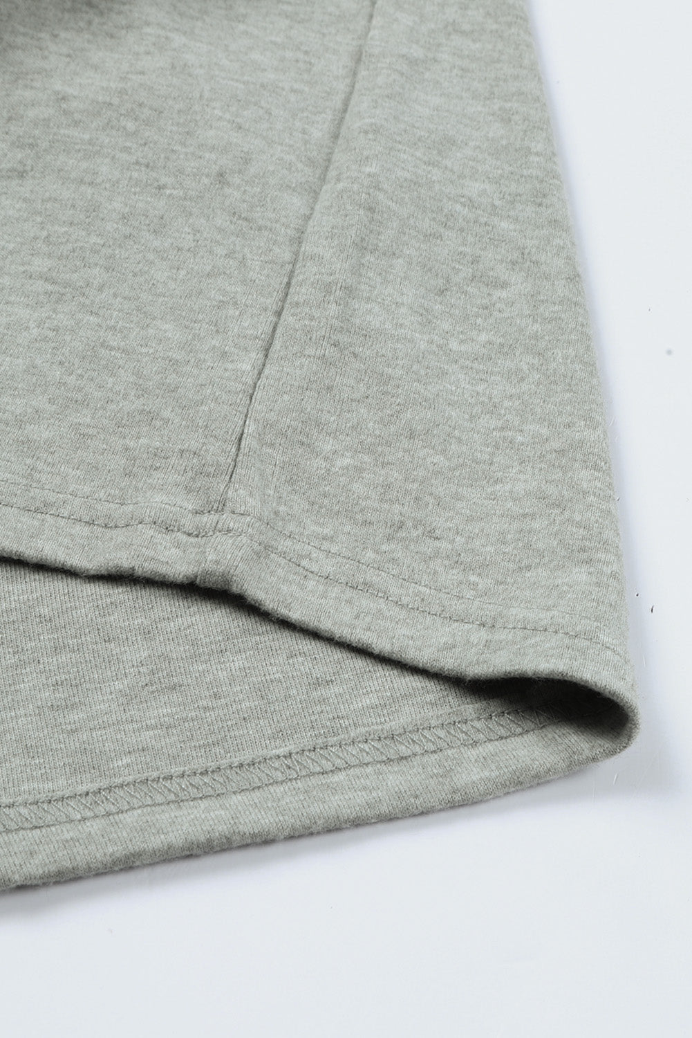 Cozy Gray Patchwork Long Sleeve Top