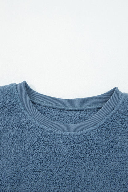 cozy sherpa sweatshirt