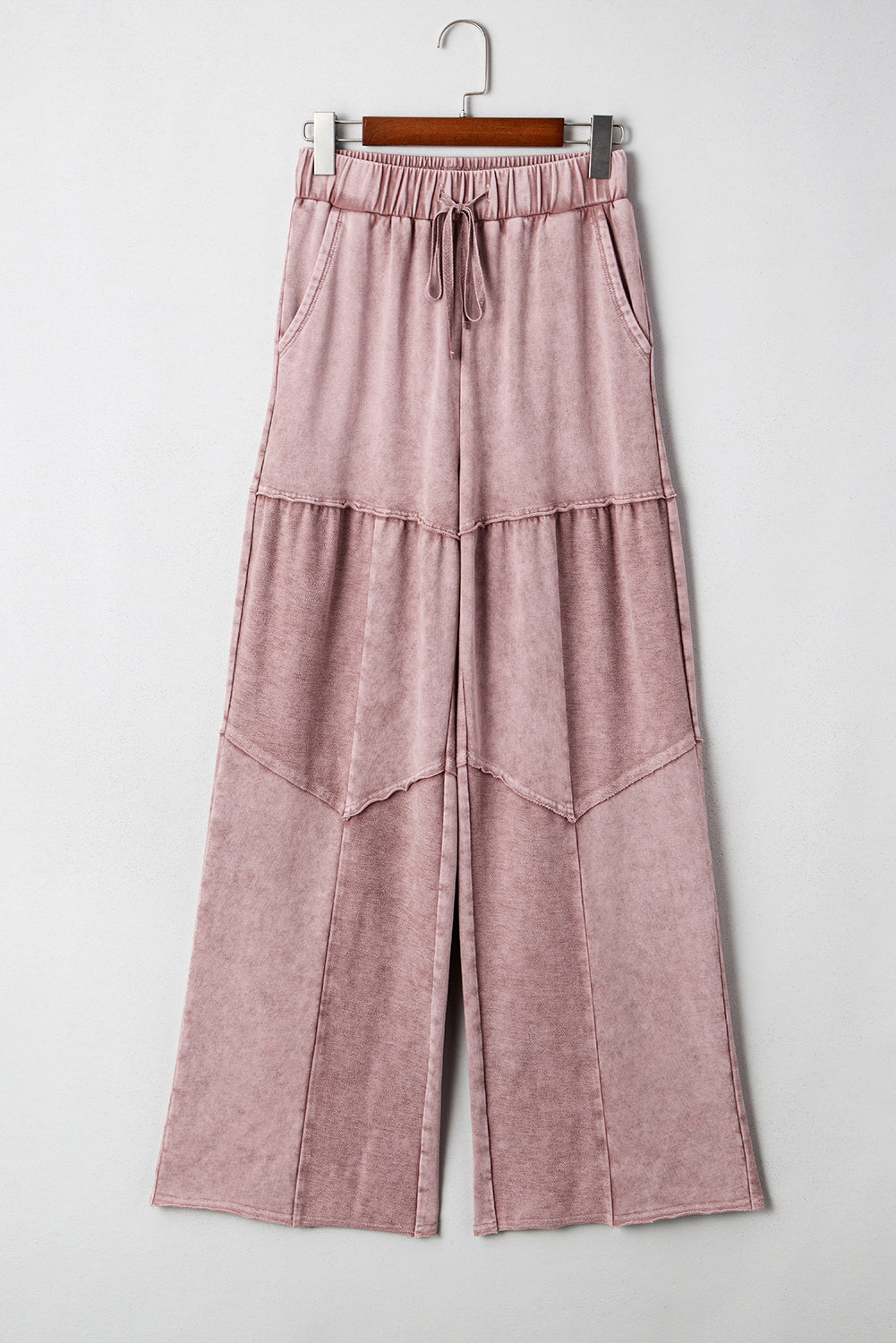 wide leg patchwork pants