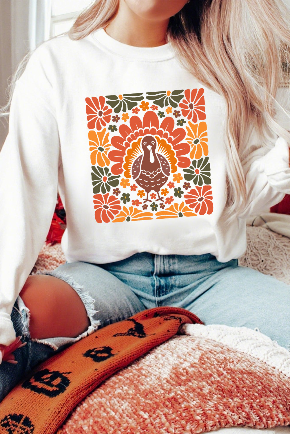 thanksgiving graphic sweatshirt