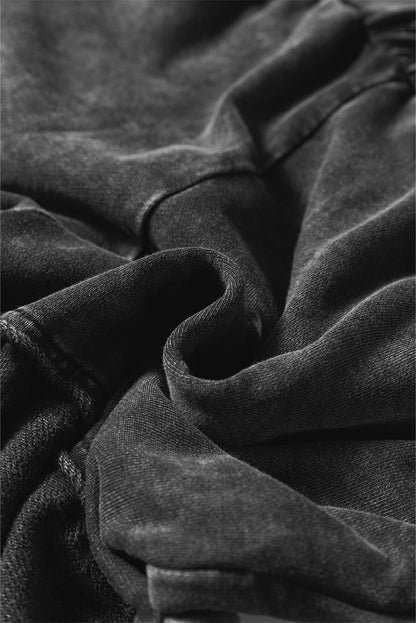 black wide leg pants