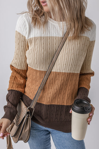 colorblock sweater