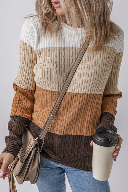 colorblock sweater