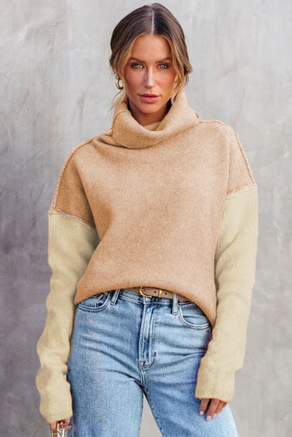 color block sweater