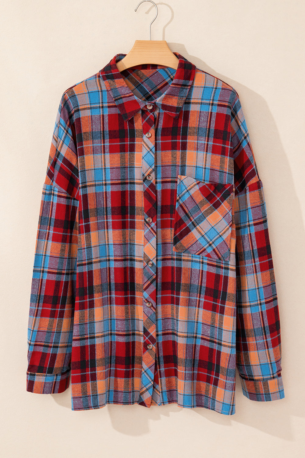 plus size check shirt