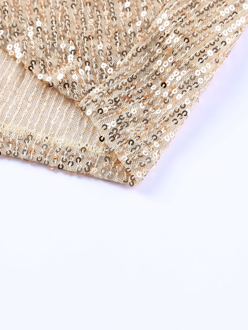 V-Neck Shimmery Bodycon Dress