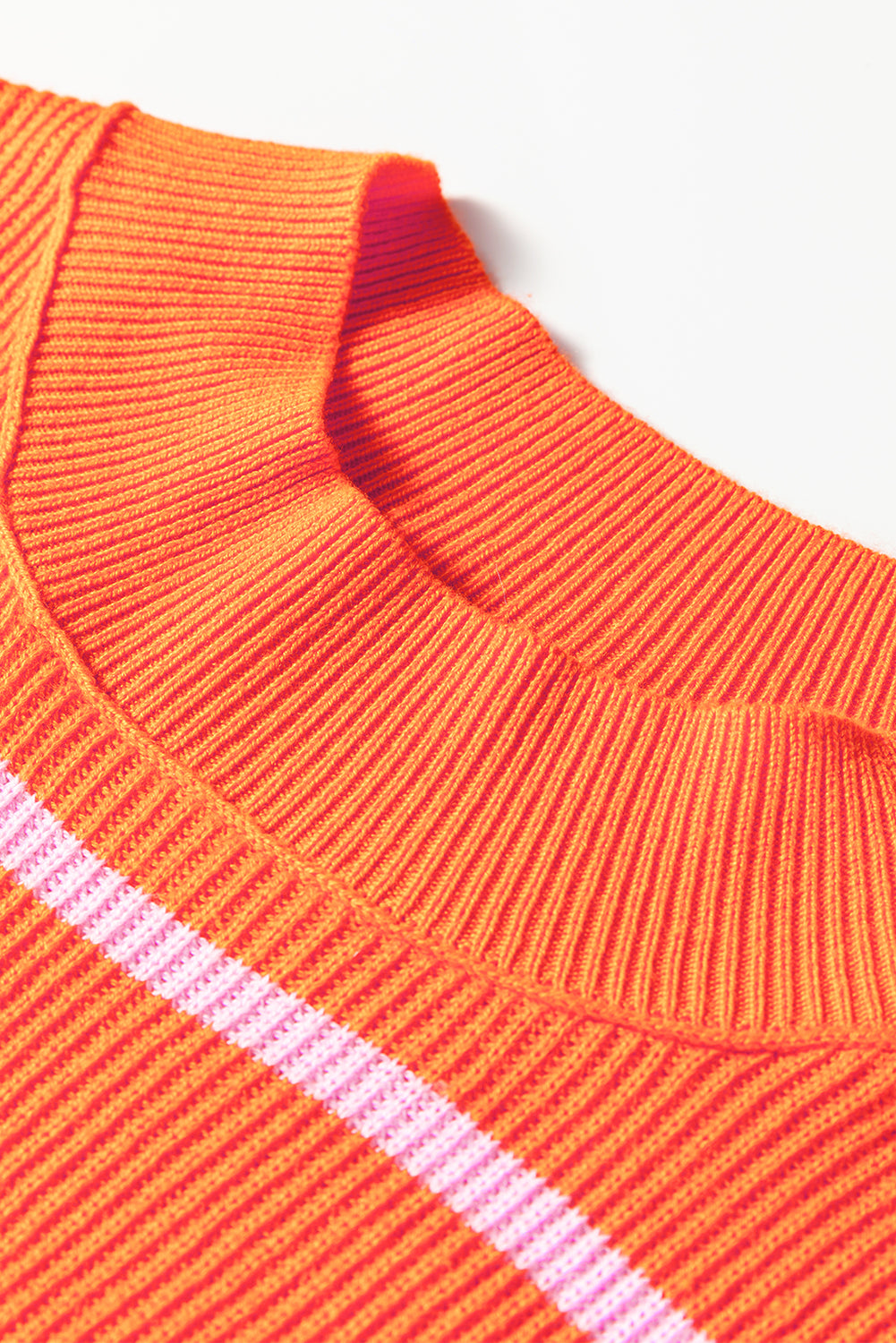 orange stripe sweater