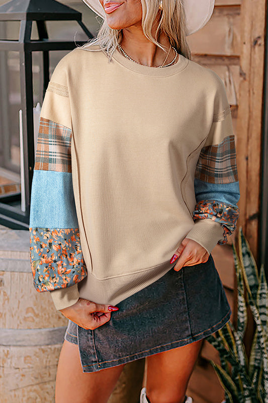 color block patchwork top