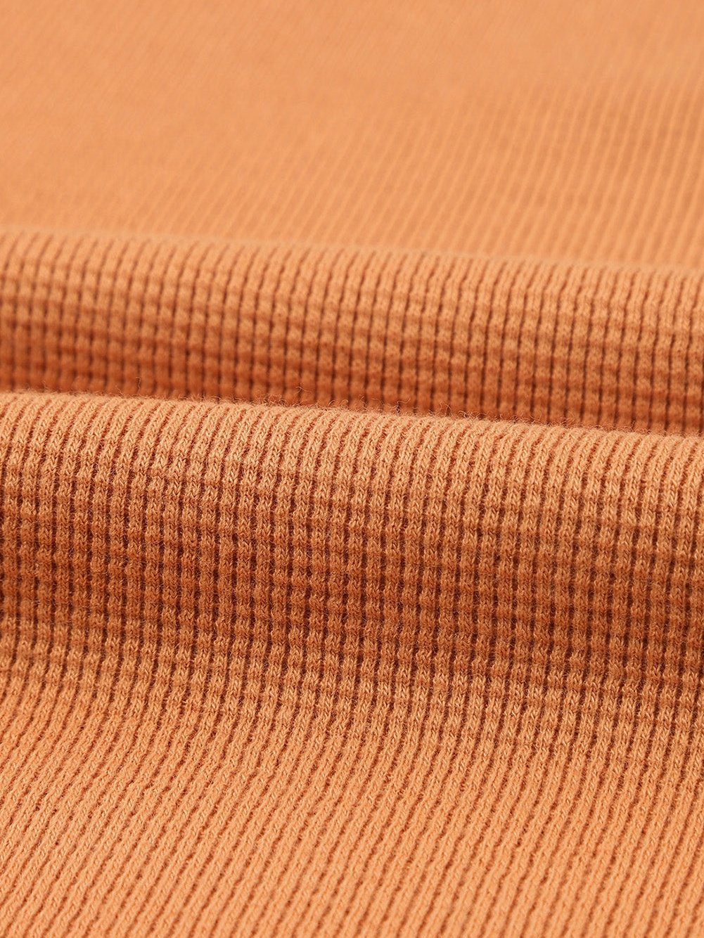 Elegant Black Waffle Knit Henley Top