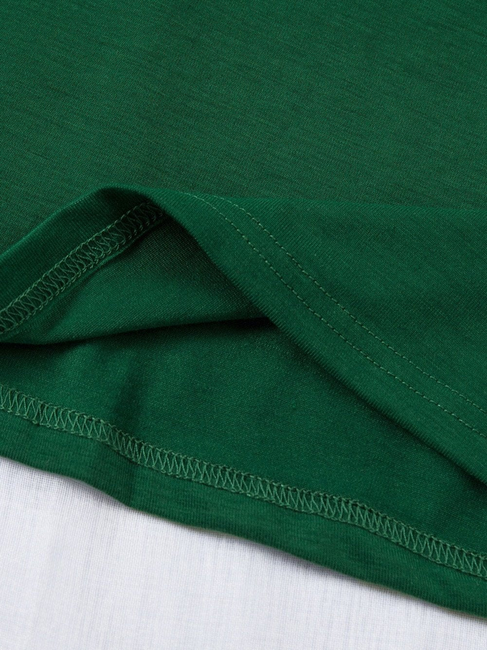 Green Casual Crew Neck T-Shirt for Women