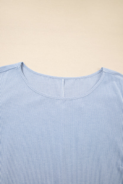 plus size striped long dress