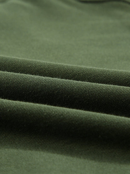 Elegant Green Lace-Up Hoodie for a Stylish Look