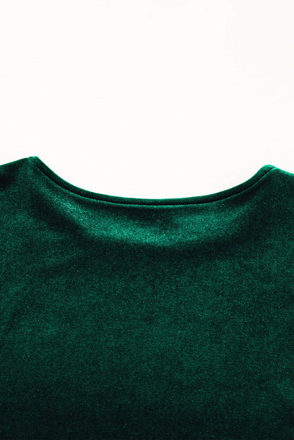 sequin short sleeve dress