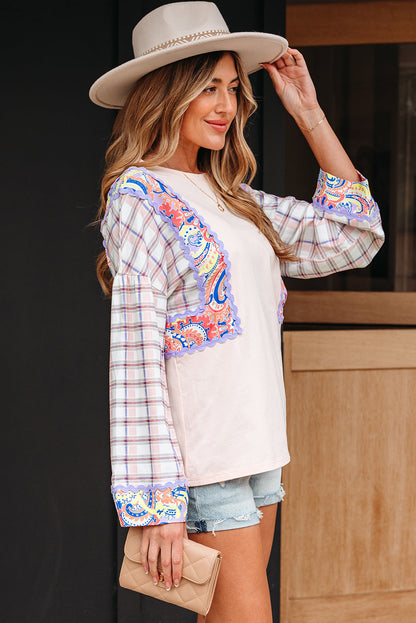 patchwork blouse