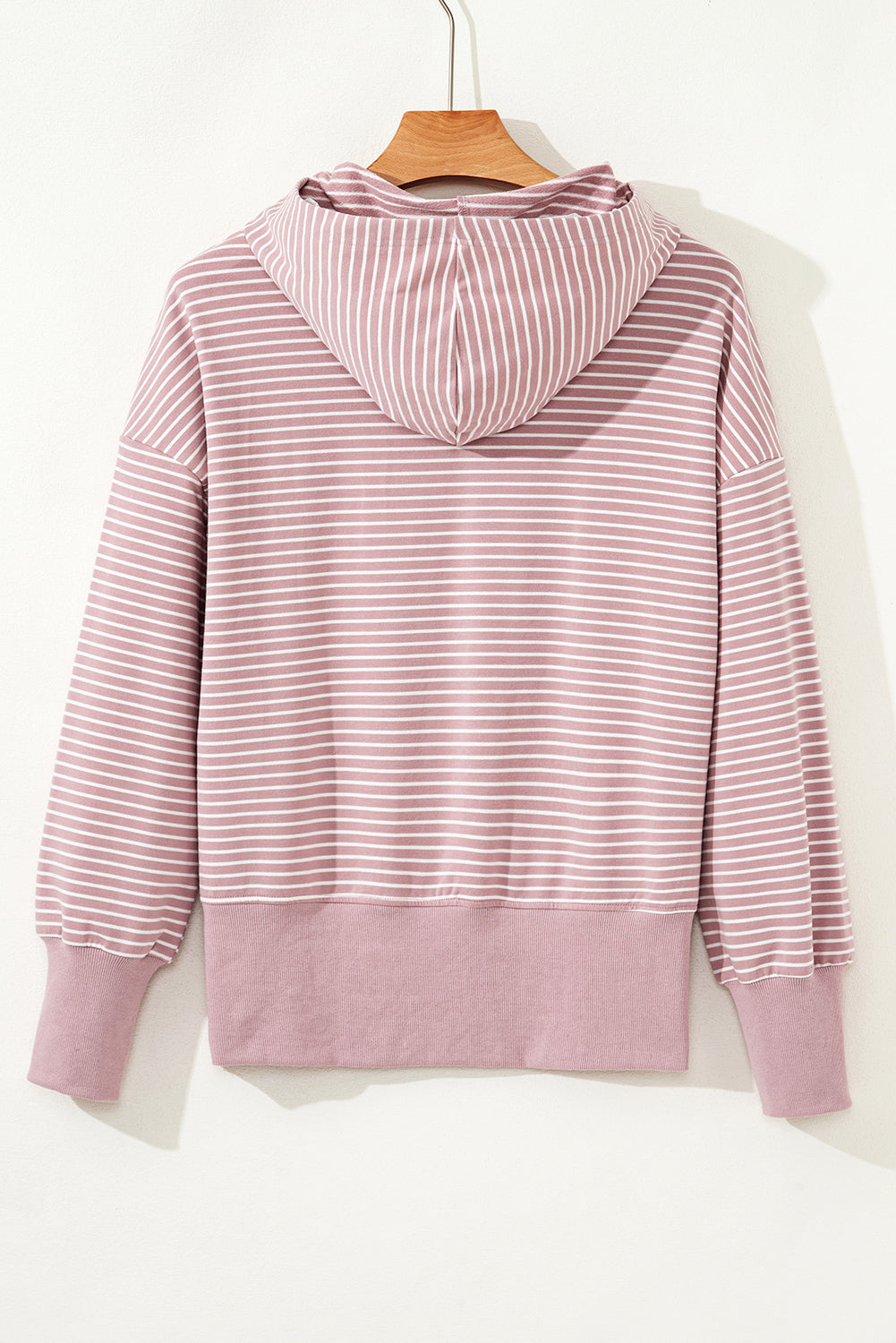 stripe print hoodie