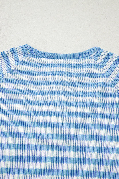 Sky Blue Stripe top