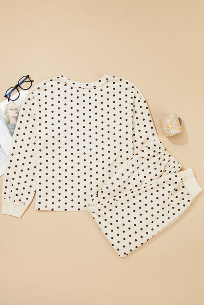 polka dot lounge set