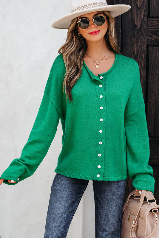 buttoned cardigan