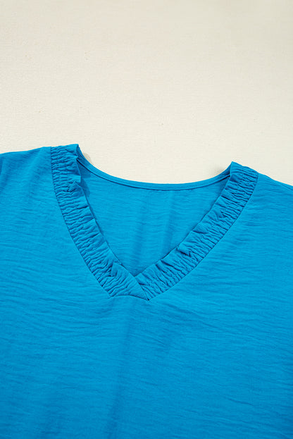 crinkle blouse womens