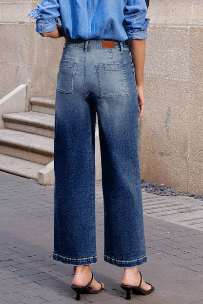 patch pocket jeans