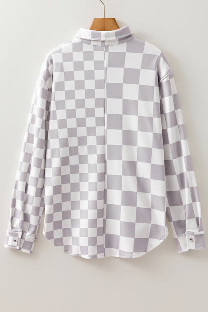 checkerboard shacket