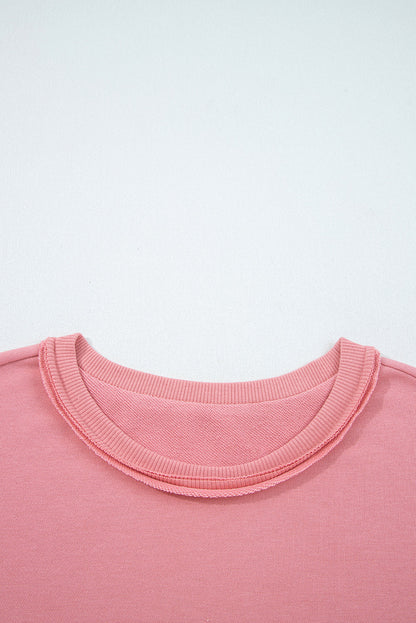 flower patched sweatshirt