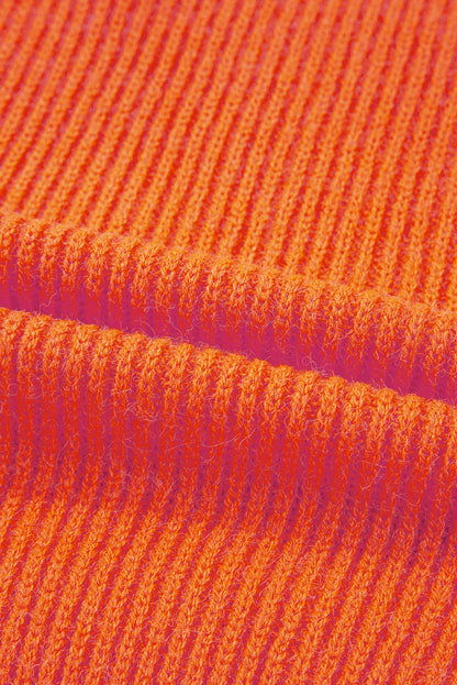 orange graphic sweater