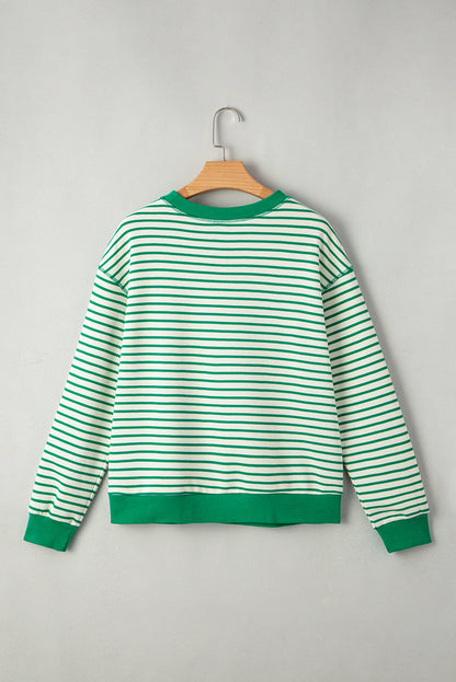 striped long sleeve top