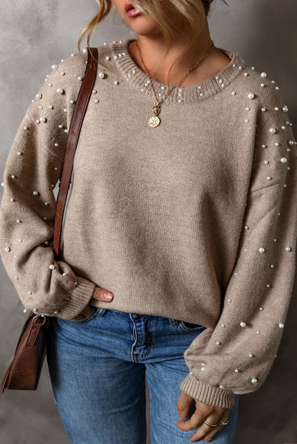 plus size sweater with pearls