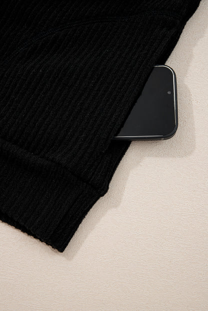 black 2pcs skirt set